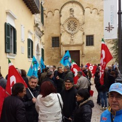 Sciopero lavoratori e pensionati Cgil Cisl Uil