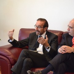 Riccardo Nencini nella stanza del sindaco di Matera