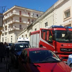Incendio in via Santo Stefano