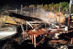Masseria didattica danneggiata in un incendio