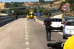 Incidente sulla statale 99 Matera-Altamura, grave un motociclista