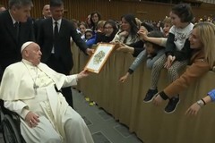 Una scolaresca di Matera in visita dal Papa