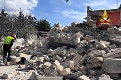 Matera, crollato un fabbricato rurale