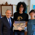 Il musicista Giovanni Allevi ricevuto al Comune