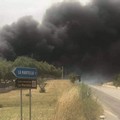 Discarica di La Martella, l'incendio è ancora attivo