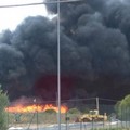 Incendio alla discarica de La Martella