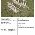 Conferenza “Ricerche Metapontine. Nuovi scavi al santuario delle Tavole Palatine”