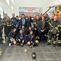 La luce di Betlemme nel comando dei vigili del fuoco