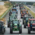 La marcia dei trattori di Basilicata e Puglia