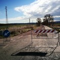 La strada Pantano chiusa per lavori