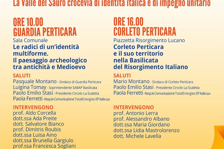 Giornata di studi, La Valle del Sauro crocevia di identità italica e di impegno unitario
