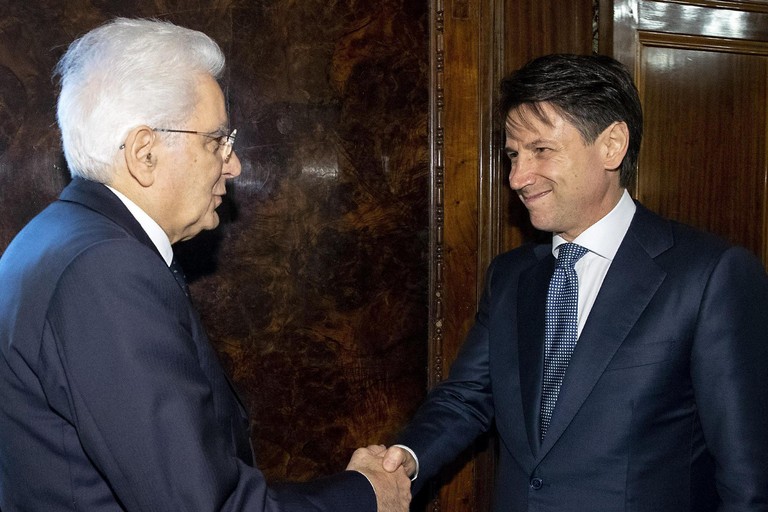 Sergio Mattarella e Giuseppe Conte