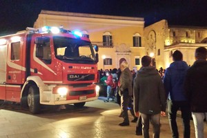 Incendio agli Ipogei intervento Vigili del Fuoco