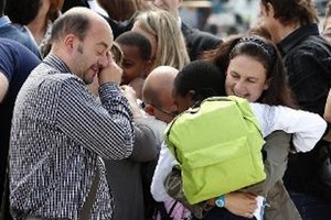 Arrivo dei bambini dal Congo