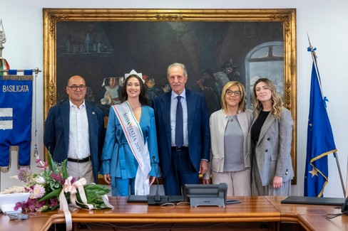 La prima Miss Italia lucana accolta in Regione