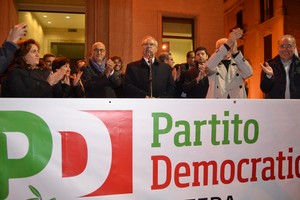 Il comizio di Guglielmo Epifani in piazza per il Pd