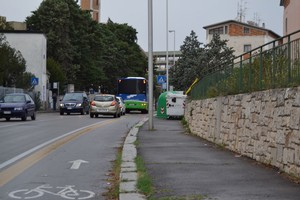 Pista ciclabile sulla circonvallazione di Lanera