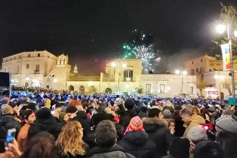 Capodanno a Matera - Foto Questura (Facebook)