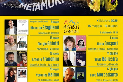 Riparte Amabili confini: rassegna di incontri con gli autori di libri