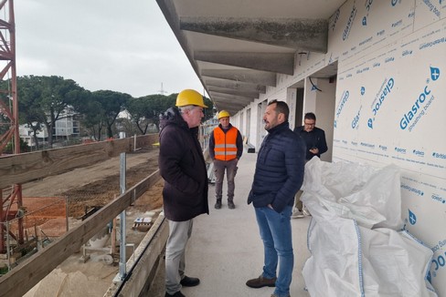 Sopralluogo al cantiere del campus studentesco