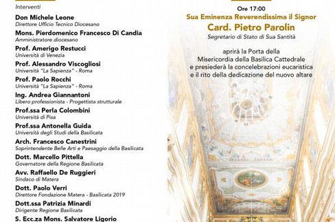 Presentazione del restauro nella Basilica Cattedrale di Matera