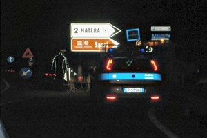 Chiuso al traffico svincolo per Matera centro