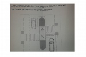 Via Dante progetto area salvagente