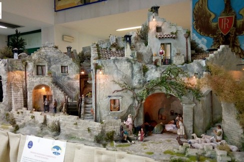 presepe nella questura di Matera