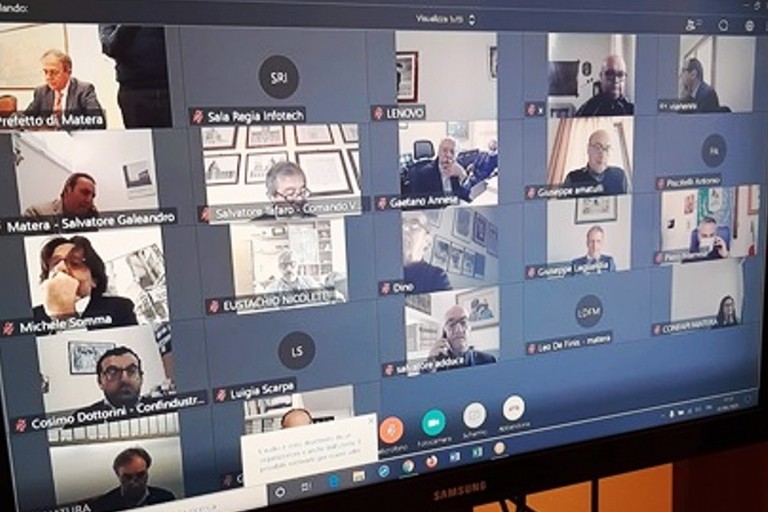 Videoconferenza sulla sicurezza del lavoro