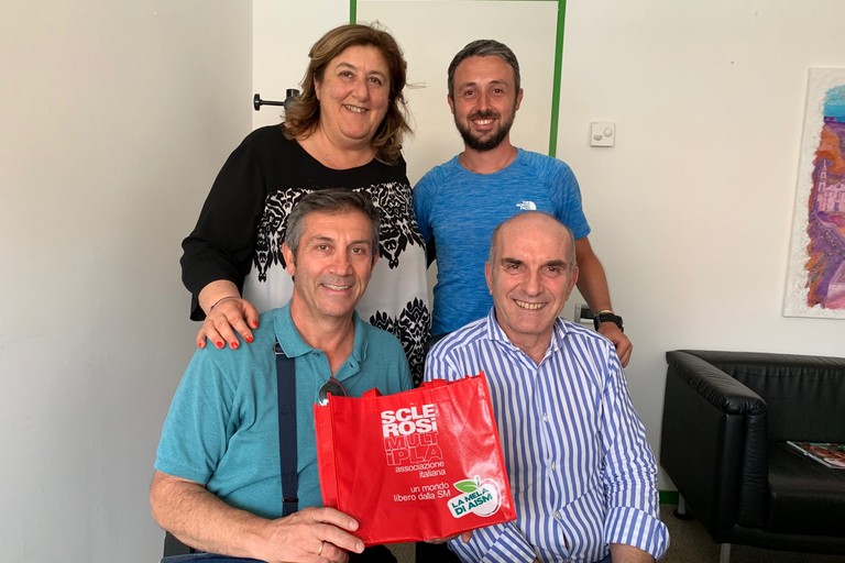 In Piedi: Marco Togni e l’assessore Marilena Antonicelli, seduti: Claudio Piacenza e Francesco Paolo Morcinelli