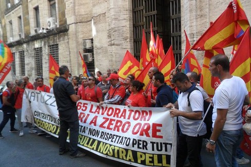 protesta natuzzi roma